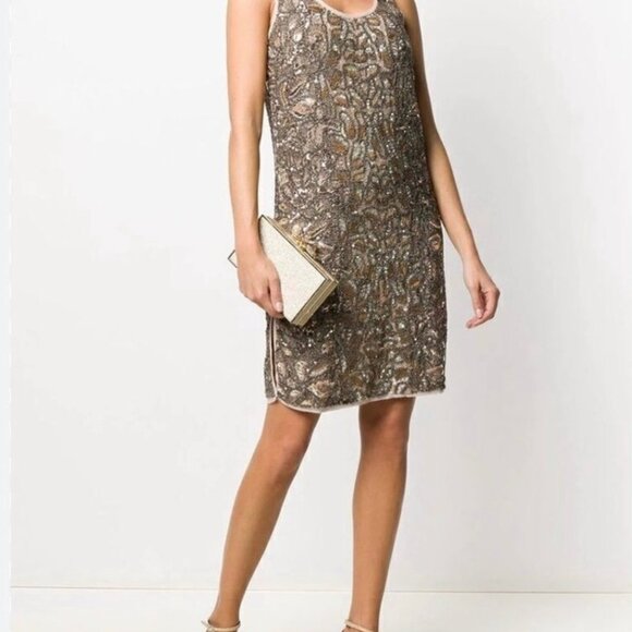 NWT! AllSaints Brellie Embellished Mini Dress Wedding Holiday Evening Size 4 - Picture 1 of 16